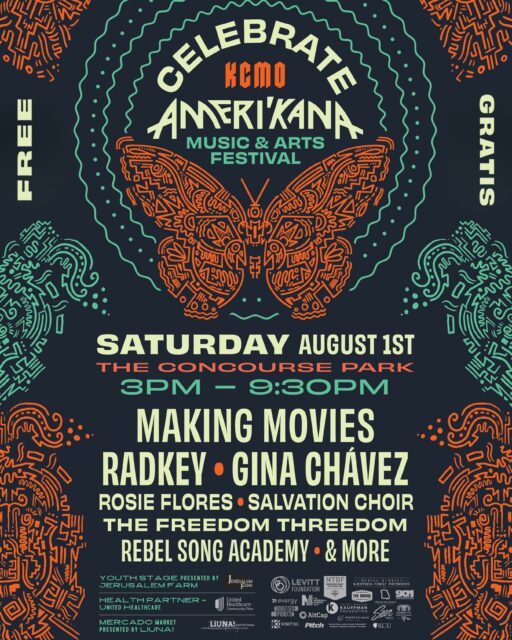 Join us August 1st for a FREE, all-ages festival showcasing music, art, and culture. Here are just a few things to do at Concourse Park:
π₯ Main Stage headliners including Making Movies, RADKEY, Austin music legends Gina Chavez & Rosie Flores, The Freedom Threedom, The Salvation Choir, Audri Page, Teri Quinn & Landon Hambright, and more! @mkngmvs @radkeyrock @ginachavez @rosierockabillyfilly @thefreedomaffair @thesalvationchoir @_audripage @teriquinn @landohambright
πΈ The Stars Out youth band takes the Main Stage for the second time, performing a set of famous songs co-created by Kansas City artists
π€ Community performers include youth from The Rebel Song Academy and @bamkansascity, dance groups, and more multicultural and multimedia performances
π Sample the food of the world with multicultural food and drink options
βΊοΈ 21+ bar tent produced by NOMADA @nomada_us
π¦ Limited edition merch from the Immigrants Are Beautiful line in collaboration with @seenmerch, @mademobb, and @oddities_prints
πΉVIP Tickets include: Air-conditioned VIP lounge with free adult beverages for attendees 21 and up; VIP shade tent with view of both stages; access to the @colorsinkc afterparty
π§π½βπ¨ Artmaking tents and music activities for all ages
β½οΈ Physical activities including yard games, an obstacle course, and Copa de Calla soccer with Rygoku Soccer
πͺ Interactive experiences including a bring-your-own-instrument parade with @sass.a.brass.band, drum circles with Drum Safari, a community art project, water toys, & MUCH MORE!
ποΈ MERCADO international open-air marketplace offering global goods, crafts, resources, and cuisine
There's SO much to see, do, and experience at AMERI'KANA. We can't wait to celebrate with you!
Register for your FREE tickets - π in bio