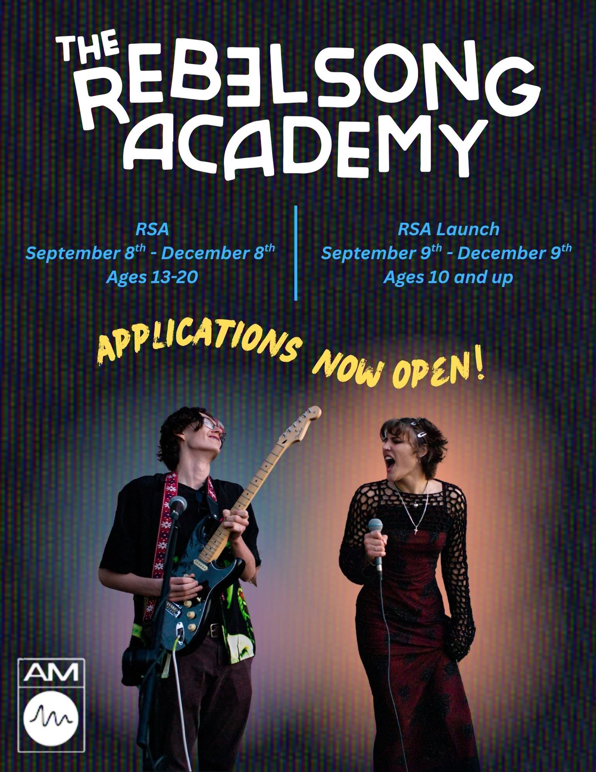 Rebel Song Academy applications are now open! 🤘🎸

We are excited to be starting a new RSA class this semester, RSA Launch! Launch is designed specifically for younger musicians who are just interested in exploring the world of music creation. 

Our regular RSA is for young musicians who sing, play an instrument, produce, or make music regularly and are ready to dive in deeper. 

Both options explore skills in songwriting in a collaborative environment with amazing mentors ready to pour into YOU!

Whether you’re already making music or just curious about songwriting, there’s a place for you here. 

🔗 in bio to apply. Don’t wait! Spots fill up quickly.
